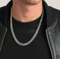 Silver Plated Cuban Chain for Men - Thick & Heavy Style