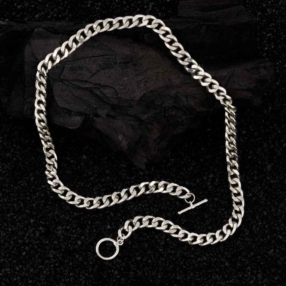 Silver Plated Cuban Chain for Men - Thick & Heavy Style