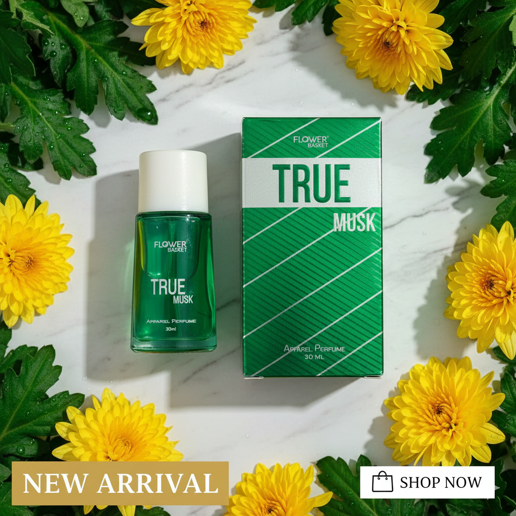 Flower Basket True Musk Perfume 30ml - Elegant Fragrance for All Occasions