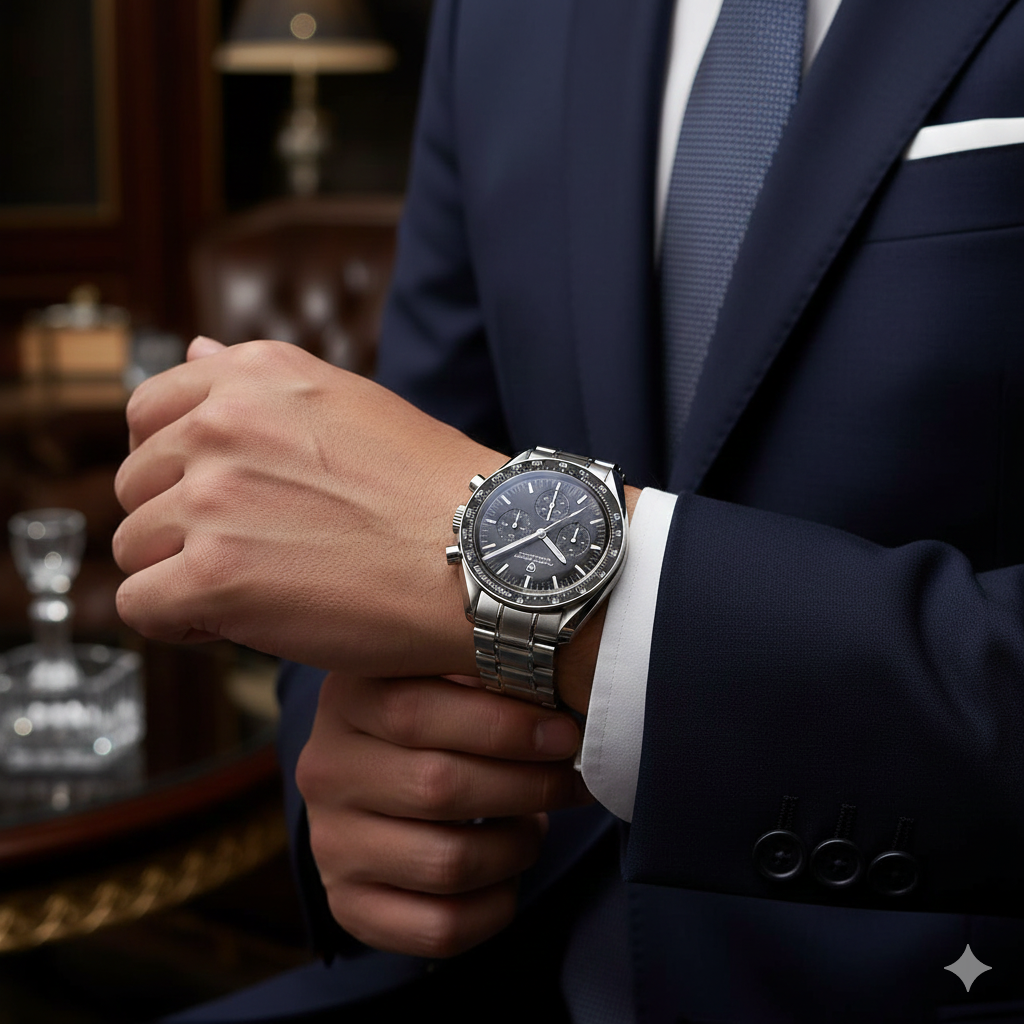 Men's Stainless Steel Watch - Affordable Silver Strap Timepiece for Online Shopping